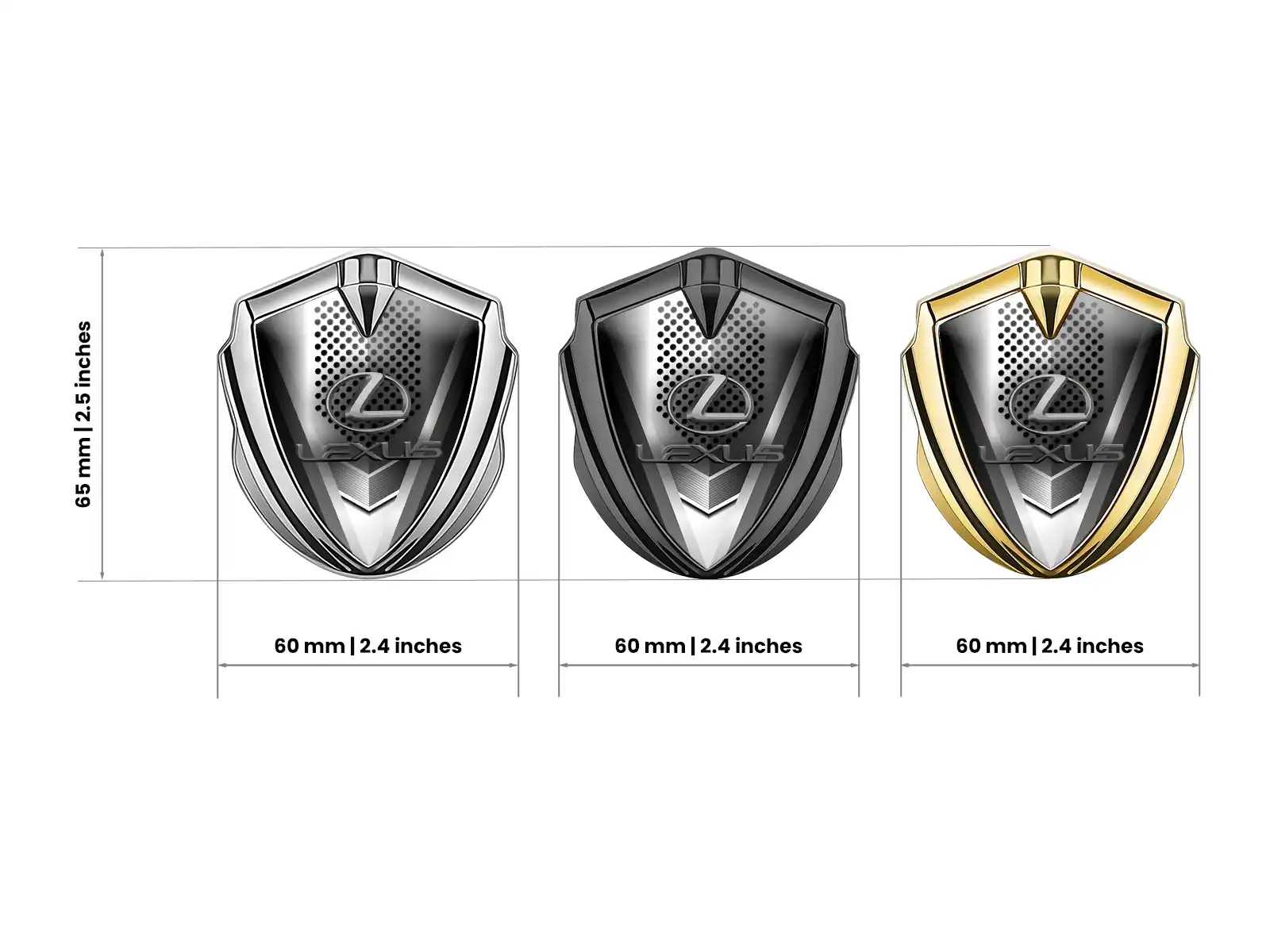 Lexus Metal Emblema Insignia Atlético Aspecto Óptimo